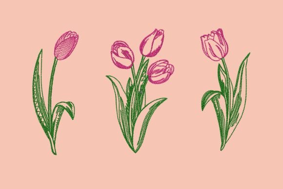 Bundle of Tulips Embroidery Review