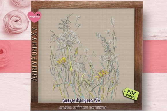 Dandelion Counted Cross Stitch Pattern