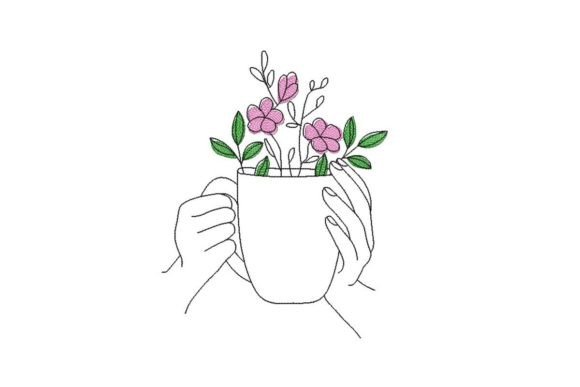 Flowers in a Mug Embroidery Review