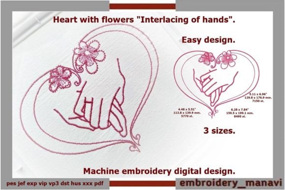Heart Hands Embroidery Design Review