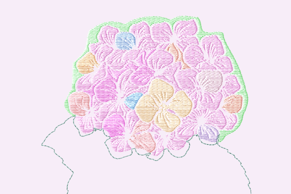 Hydrangea Soft Purple Embroidery Review