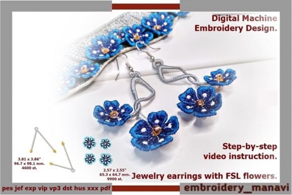 Jewelry Earrings with FSL Flowers Review