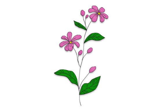 Purple Flower Embroidery Review