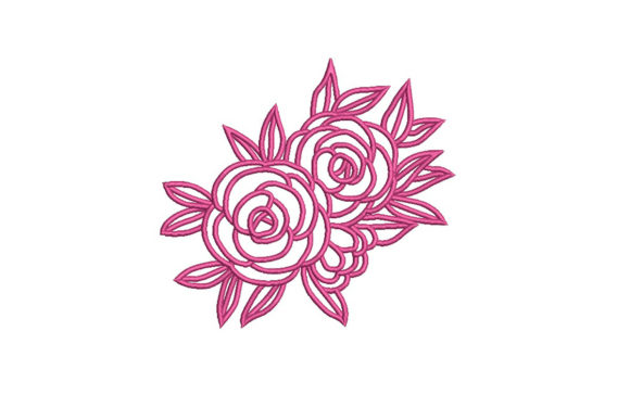 Review: Flowers with Leaves Embroidery Design