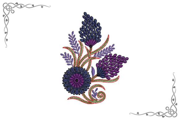 Saffron Flower Embroidery Design Review