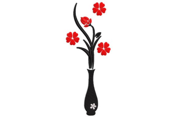 Vase Flower Embroidery Design Review